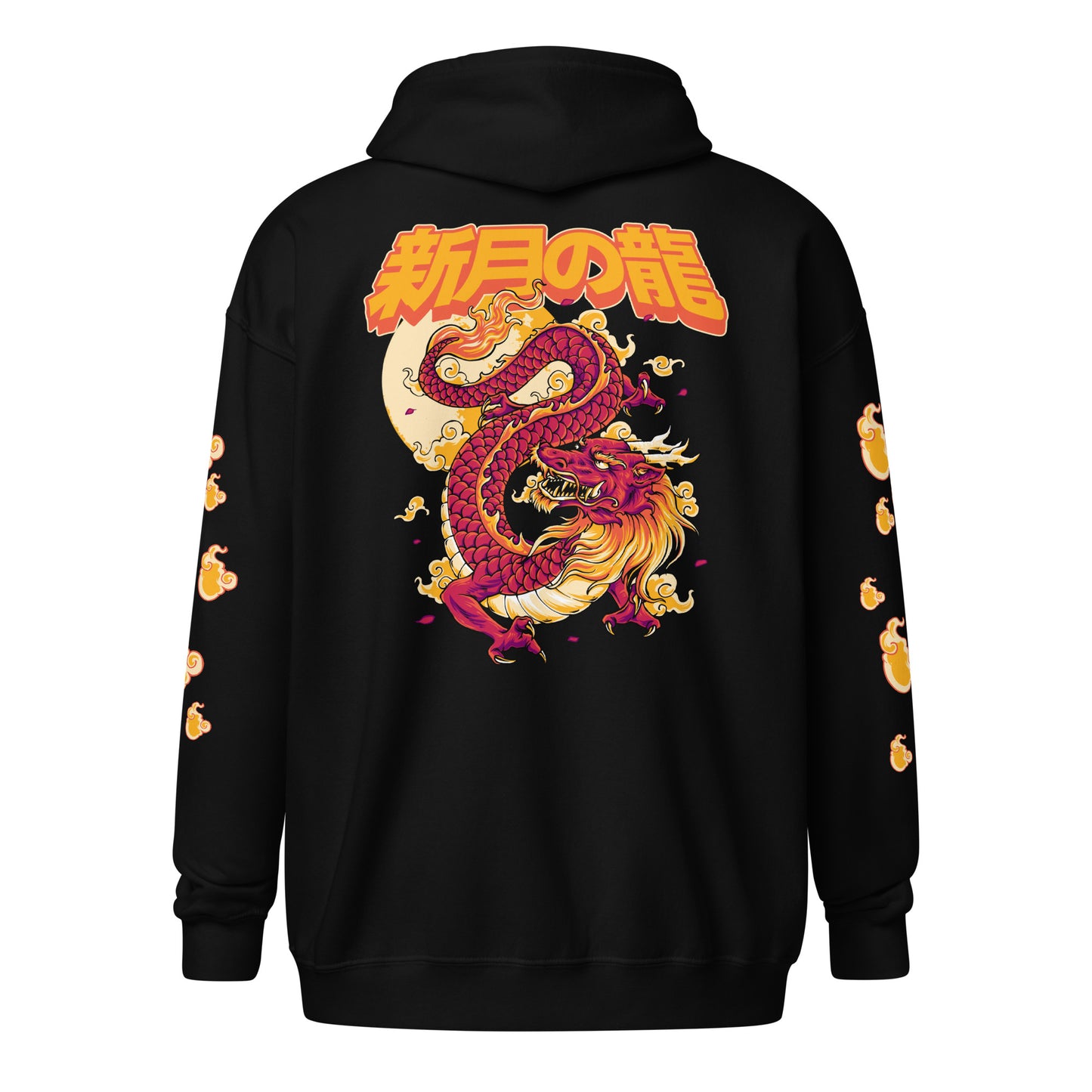 Sweat à Zip "Dragon de la Nouvelle Lune"